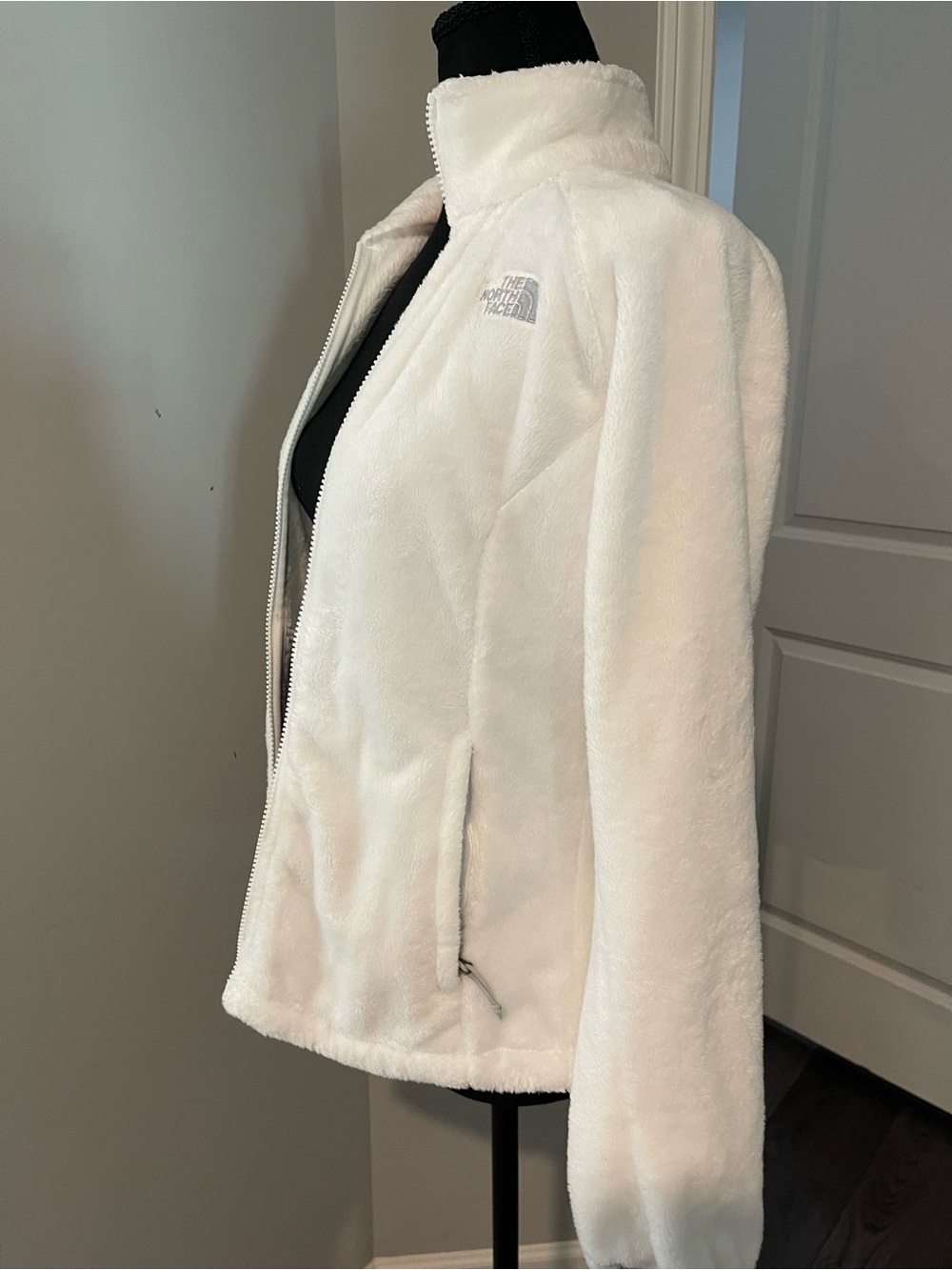 The North Face Women's White Plush Fleece Jacket